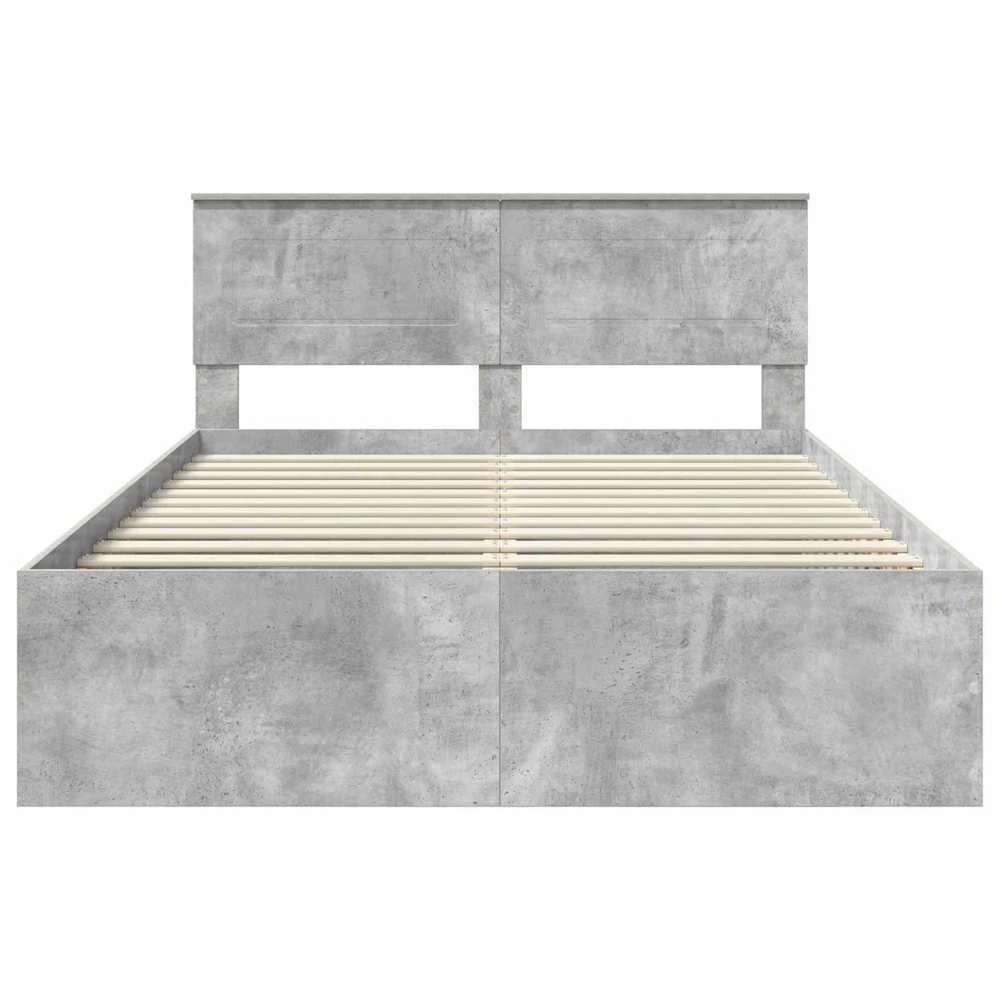 Lovos rėmas Betono pilka 150 x 200 cm Apdirbta mediena