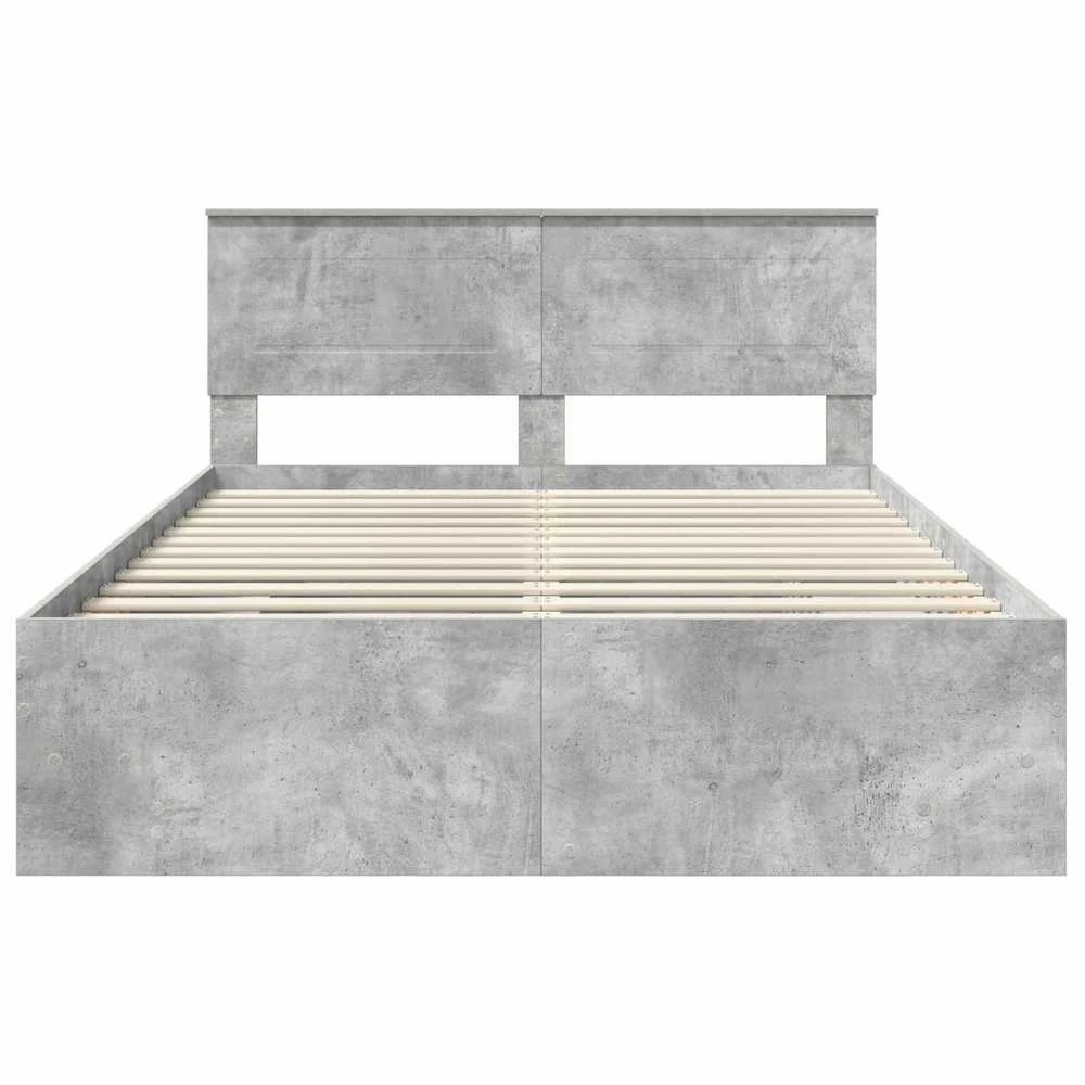 Lovos rėmas Betono pilka 150 x 200 cm Apdirbta mediena