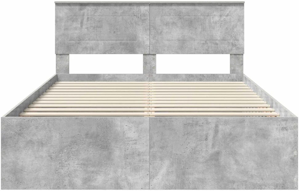 Lovos rėmas Betono pilka 150 x 200 cm Apdirbta mediena