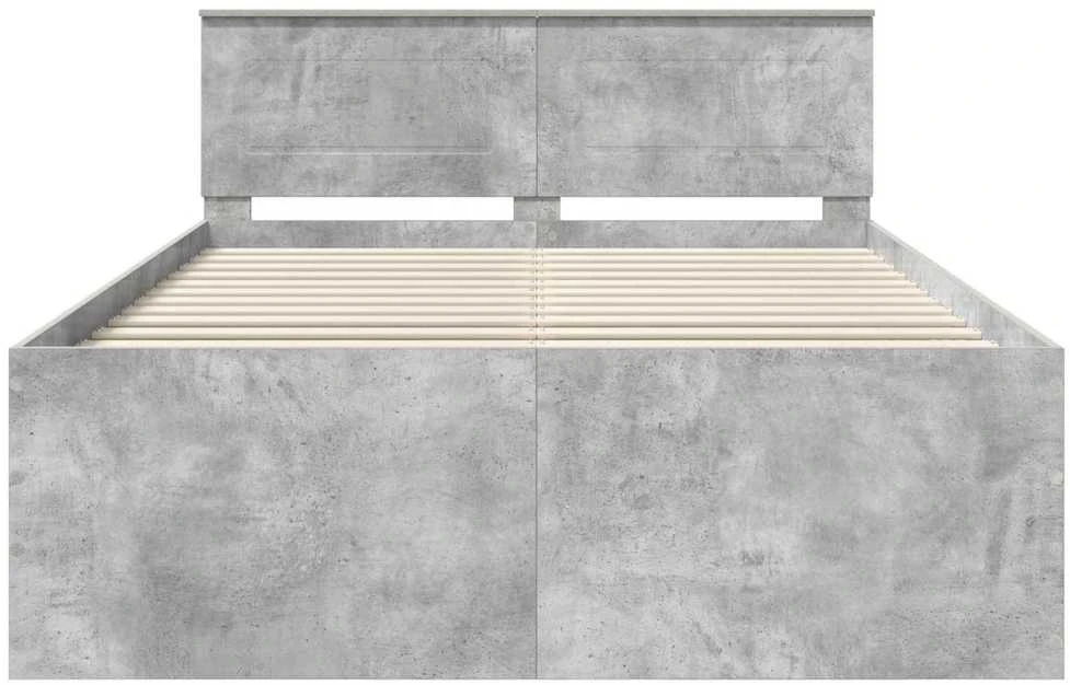 Lovos rėmas Betono pilka 150 x 200 cm Apdirbta mediena
