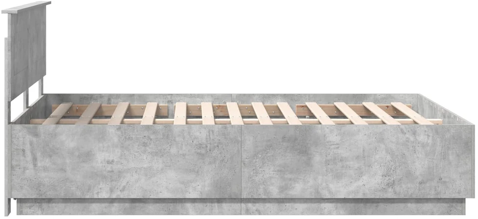 Lovos rėmas Betono pilka 150 x 200 cm Apdirbta mediena