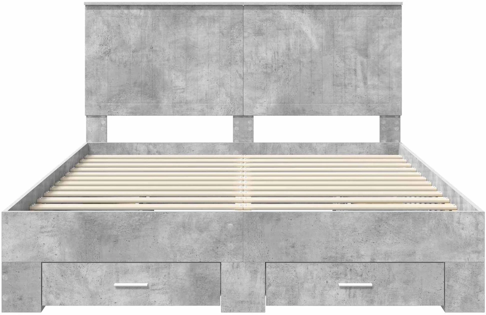 Lovos rėmas Betono pilka 150 x 200 cm Apdirbta mediena