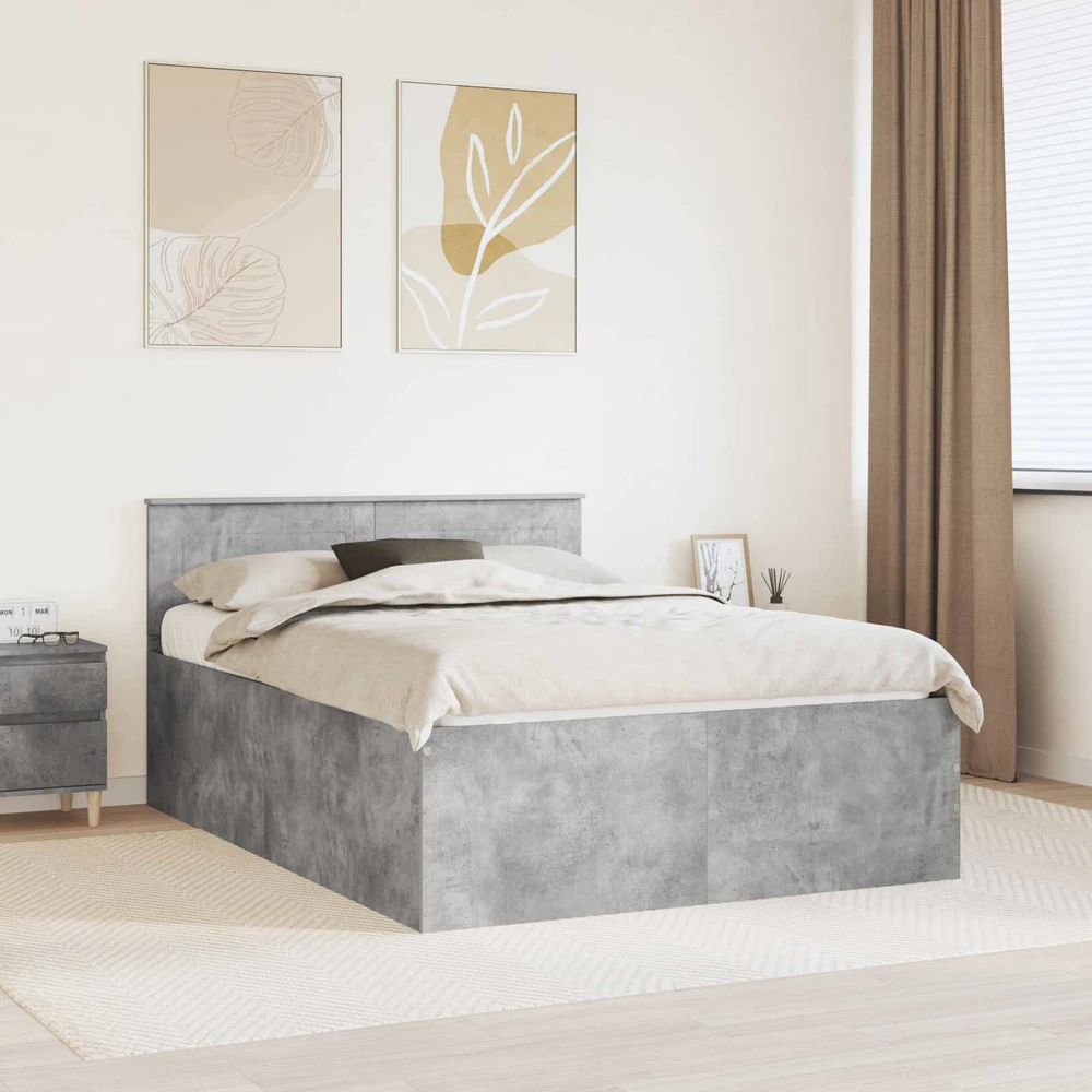 Lovos rėmas Betono pilka 150 x 200 cm Apdirbta mediena