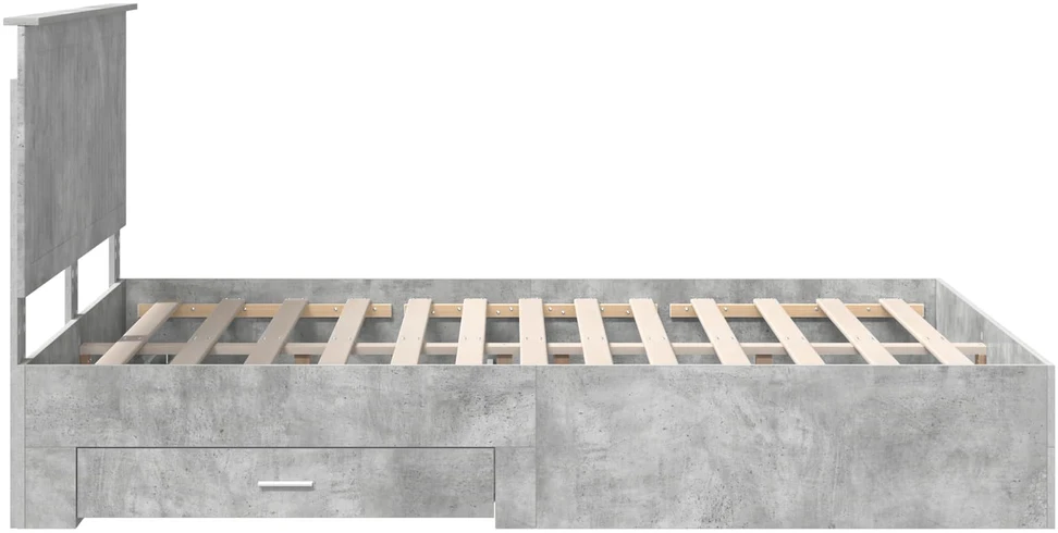 Lovos rėmas Betono pilka 150 x 200 cm Apdirbta mediena