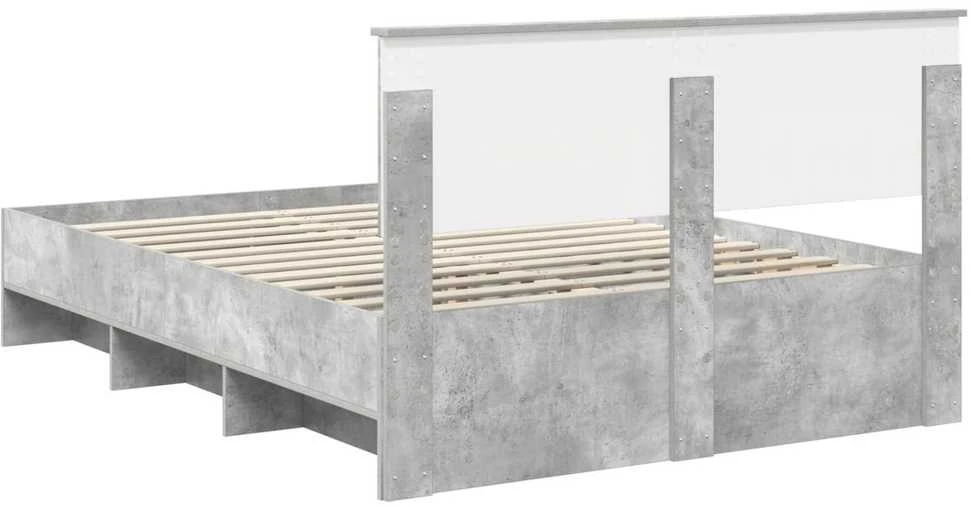 Lovos rėmas Betono pilka 150 x 200 cm Apdirbta mediena