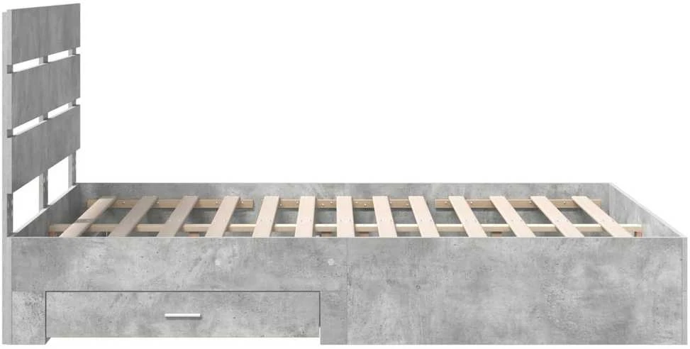 Lovos rėmas Betono pilka 150 x 200 cm Apdirbta mediena