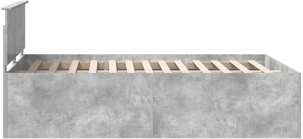 Lovos rėmas Betono pilka 150 x 200 cm Apdirbta mediena