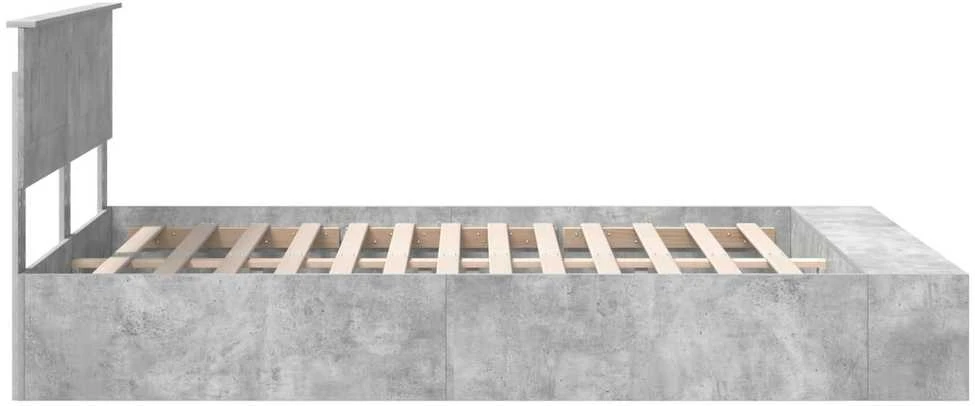 Lovos rėmas Betono pilka 160 x 200 cm Apdirbta mediena