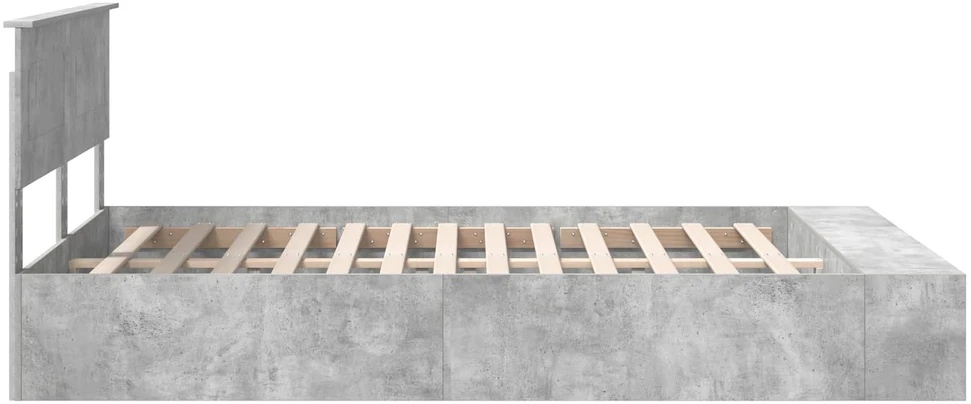 Lovos rėmas Betono pilka 160 x 200 cm Apdirbta mediena