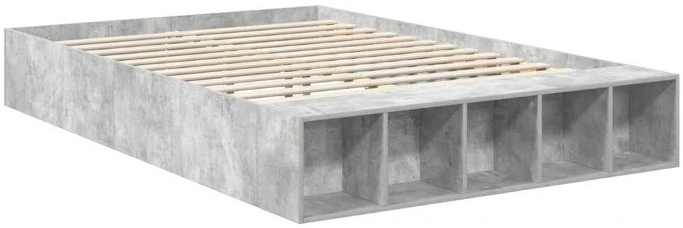 Lovos rėmas Betono pilka 160 x 200 cm Apdirbta mediena