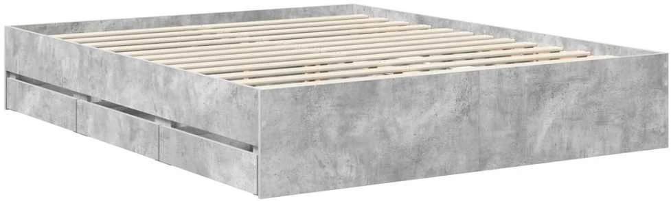 Lovos rėmas Betono pilka 160 x 200 cm Inžinerinė mediena