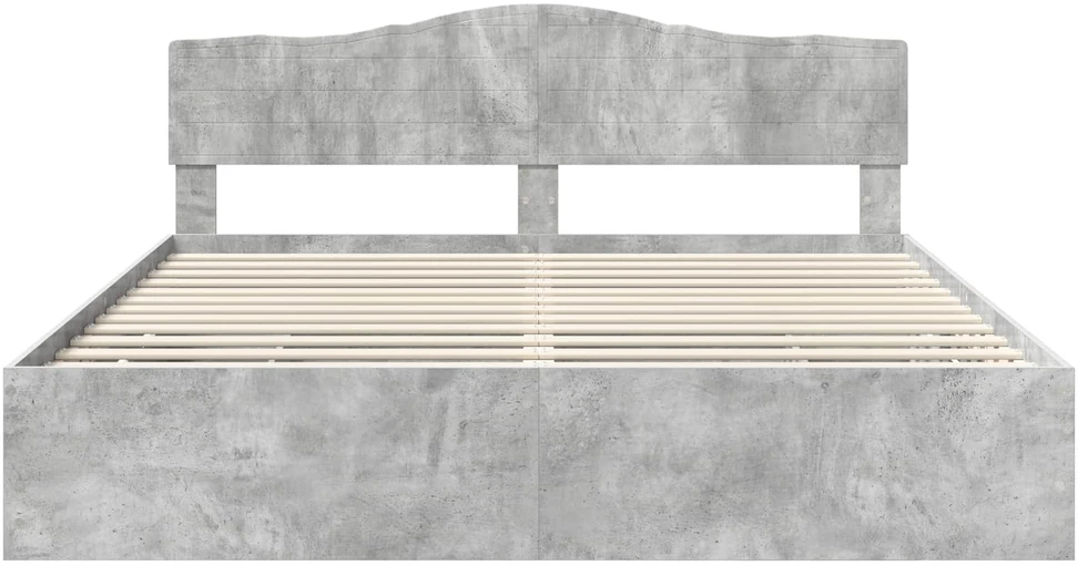 Lovos rėmas Betono pilka 200 x 200 cm Inžinerinė mediena