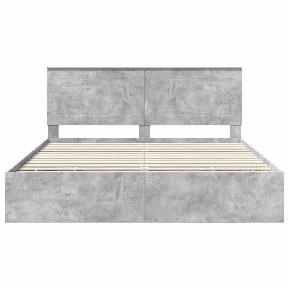 Lovos rėmas Betono pilka 200 x 200 cm Inžinerinė mediena