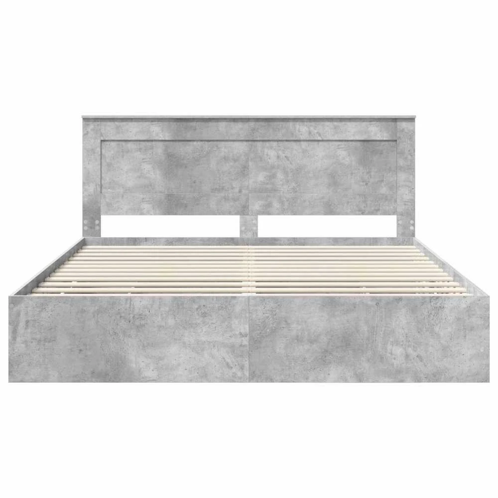 Lovos rėmas Betono pilka 200 x 200 cm Inžinerinė mediena