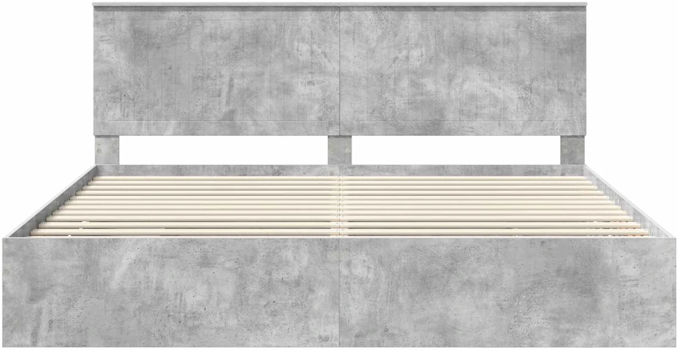Lovos rėmas Betono pilka 200 x 200 cm Inžinerinė mediena