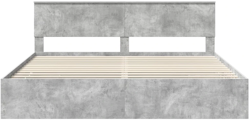 Lovos rėmas Betono pilka 200 x 200 cm Inžinerinė mediena