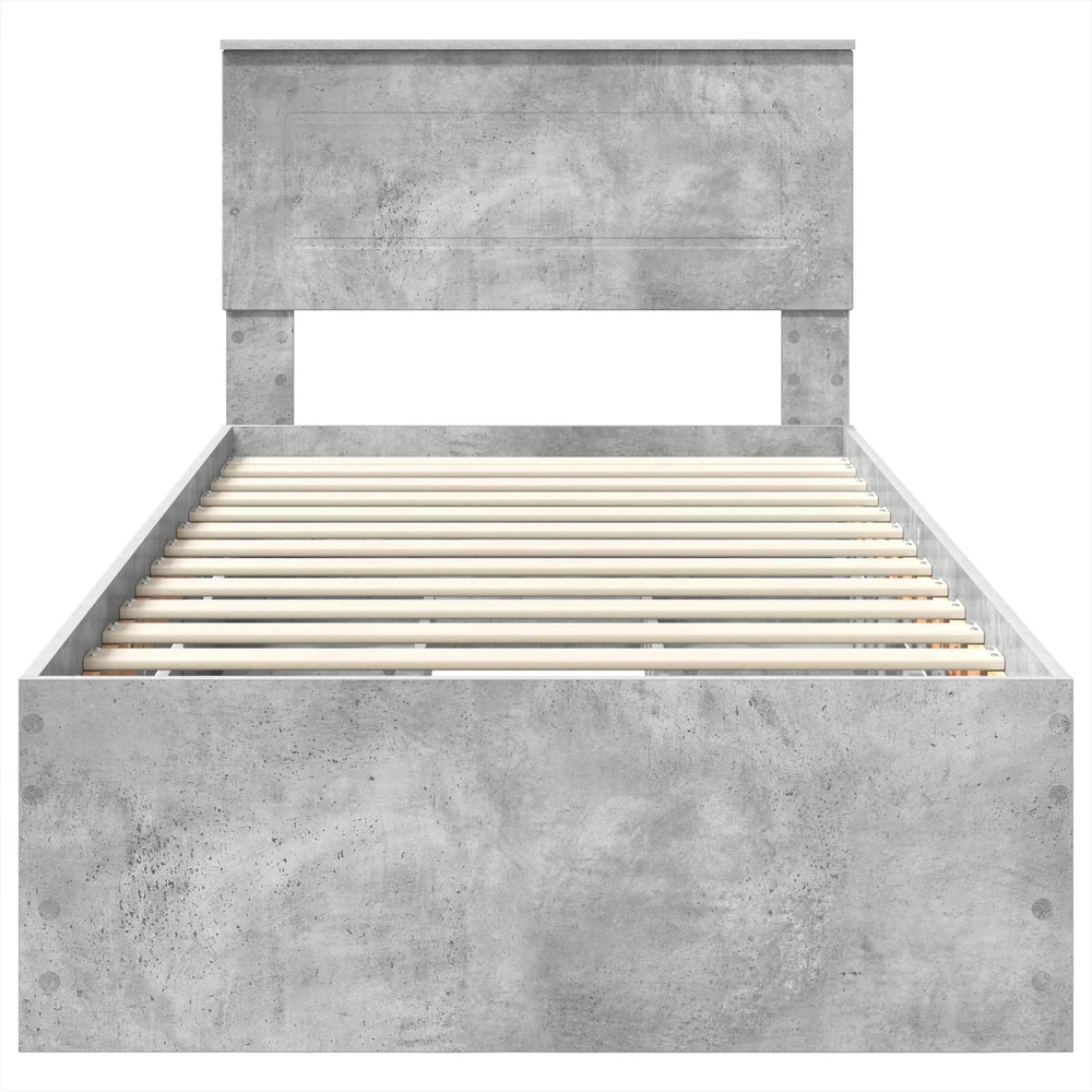 Lova Lovos rėmas Betono pilka 75 x 190 cm Inžinerinė mediena