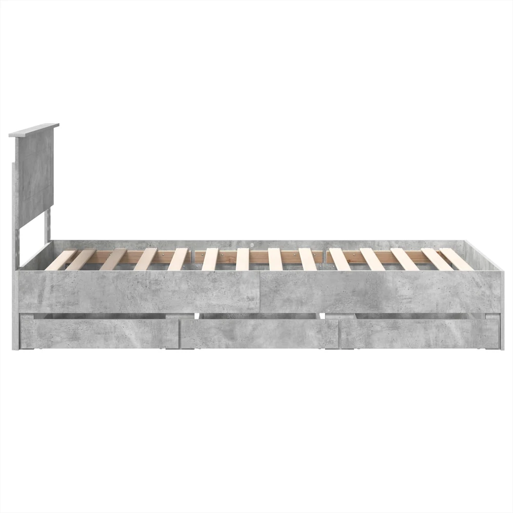 Lova Lovos rėmas Betono pilka 75 x 190 cm Inžinerinė mediena