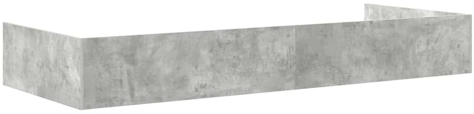 Lova Lovos rėmas Betono pilka 80 x 200 cm Apdirbta mediena