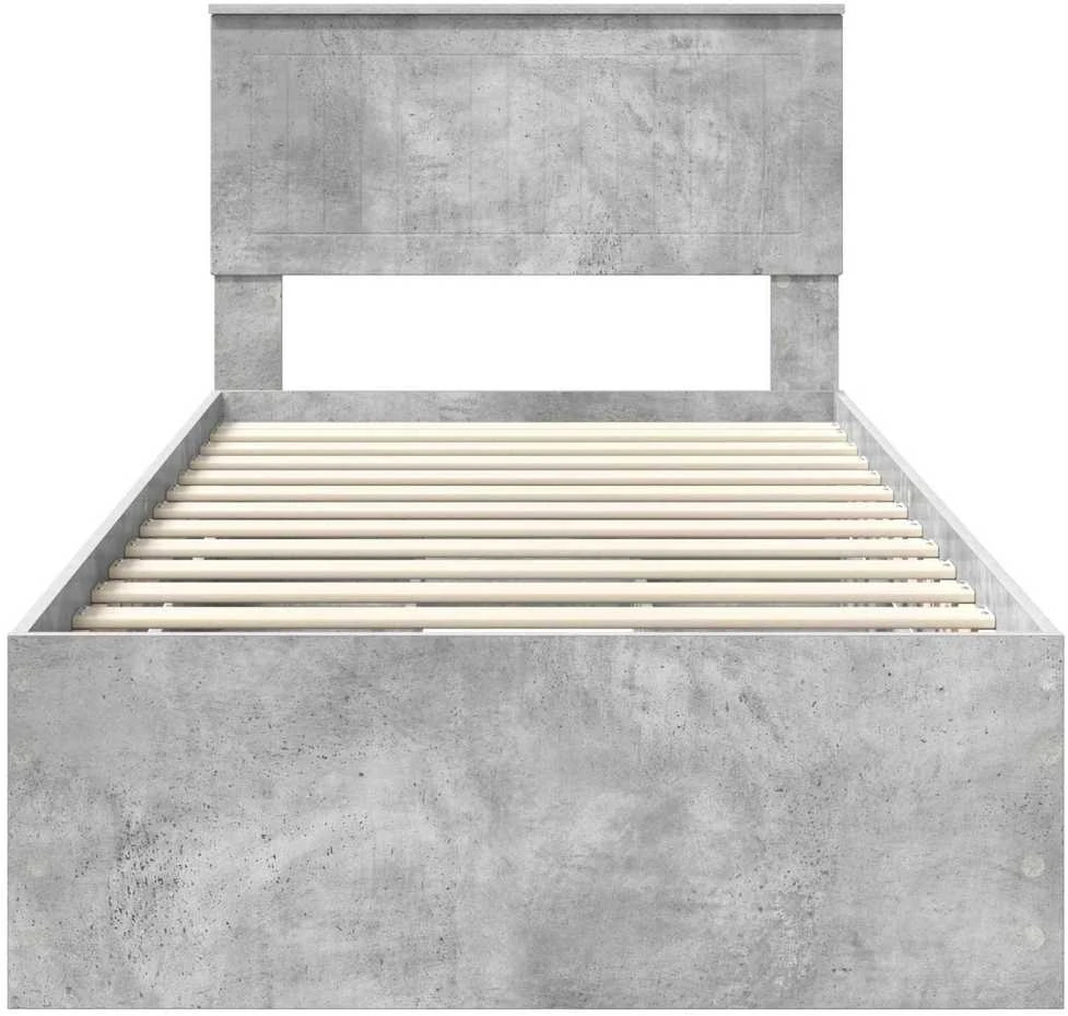 Lova Lovos rėmas Betono pilka 90 x 200 cm Inžinerinė mediena