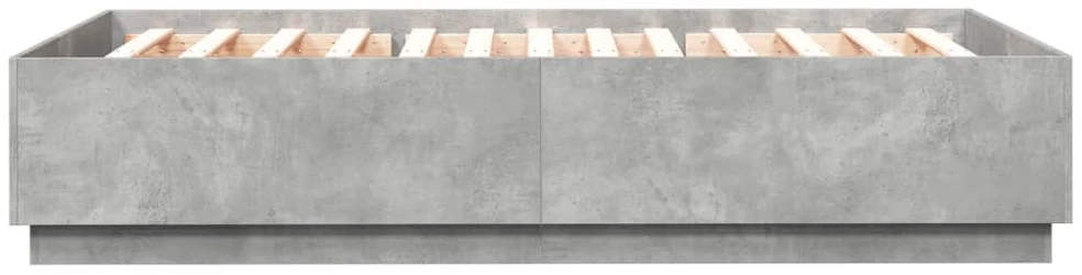 Lovos rėmas, betono pilkos spalvos, 120x200cm, apdirbta mediena