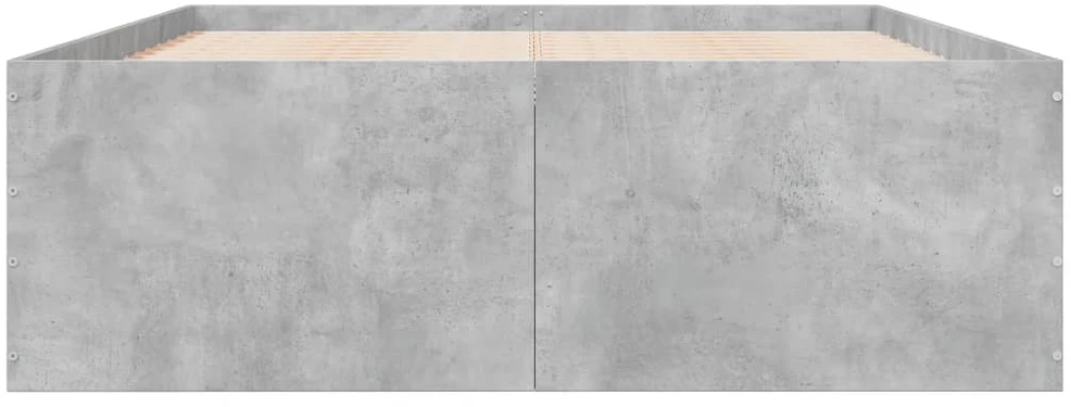 Lova Lovos rėmas, betono pilkos spalvos, 135x190cm, apdirbta mediena