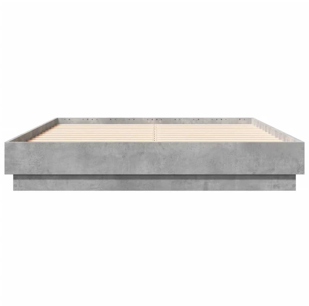 Lova Lovos rėmas, betono pilkos spalvos, 135x190cm, apdirbta mediena