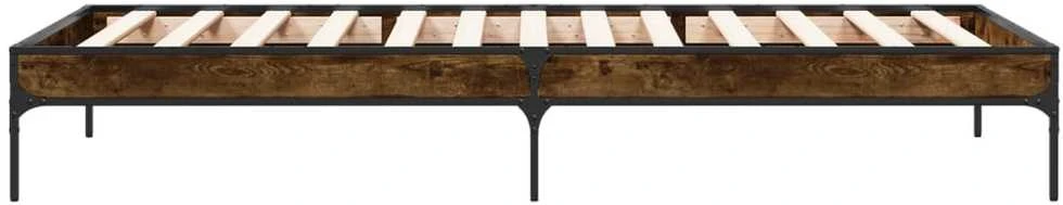 Lovos rėmas, dūminio ąžuolo, 100x200cm, mediena ir metalas