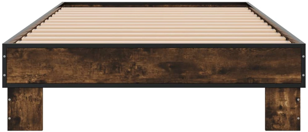 Lovos rėmas, dūminio ąžuolo, 75x190cm, apdirbta mediena/metalas