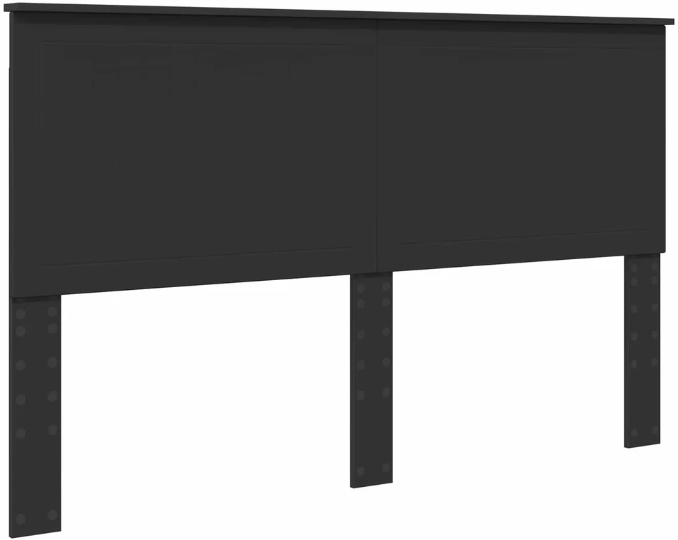 Lovos rėmas Juoda 160 x 200 cm Kietos pušies mediena