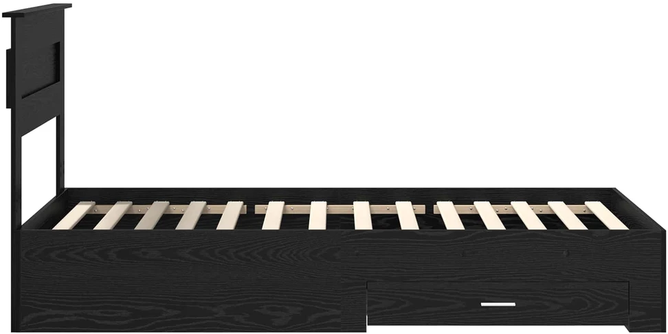 Lova Lovos rėmas Juodas ąžuolas 100 x 200 cm Apdirbta mediena