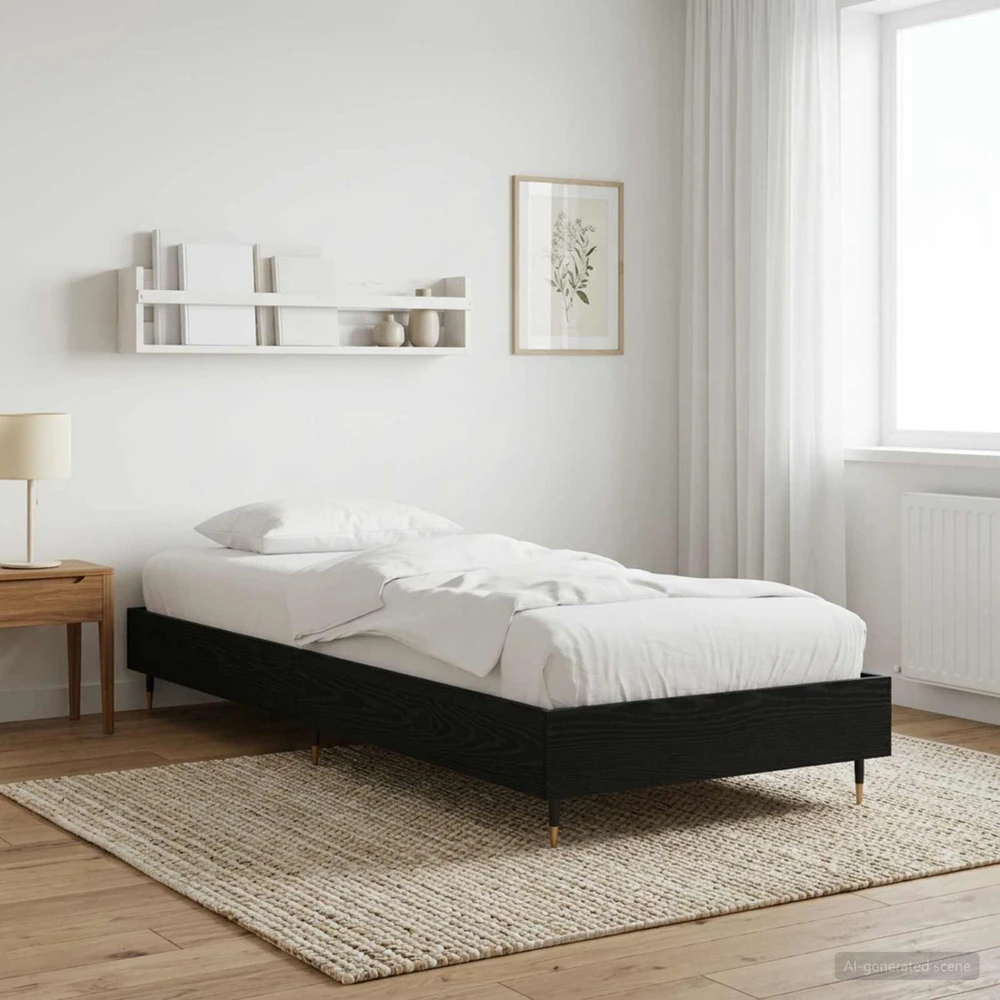 Lova Lovos rėmas Juodojo ąžuolo 80 x 200 cm Apdirbta mediena