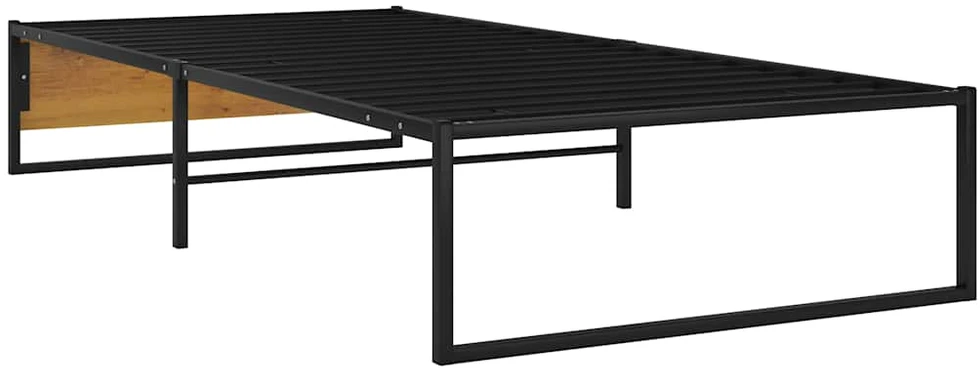 Lovos rėmas, juodos spalvos, 100x200cm, metalas