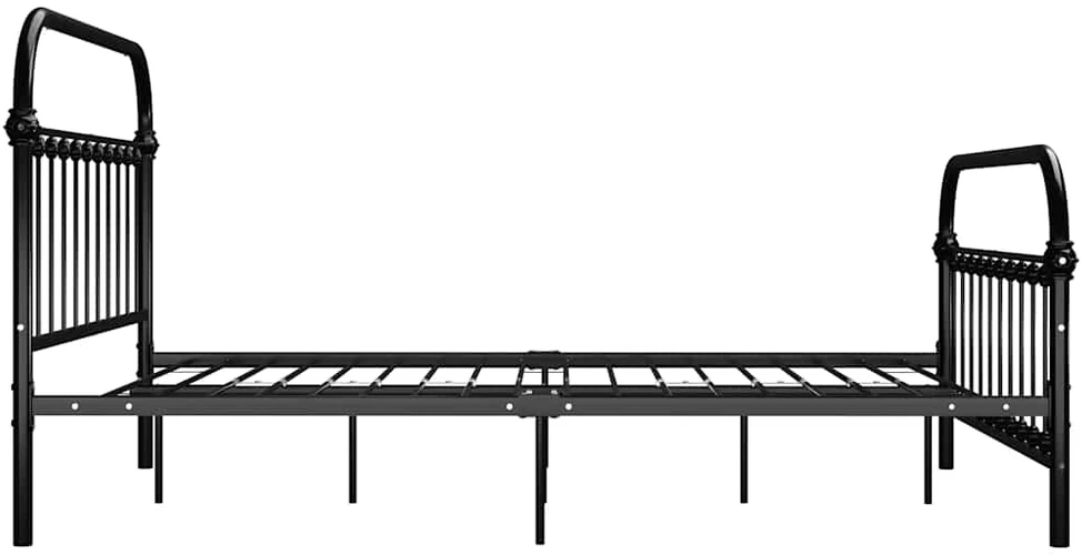 Lovos rėmas, juodos spalvos, 120x200cm, metalas