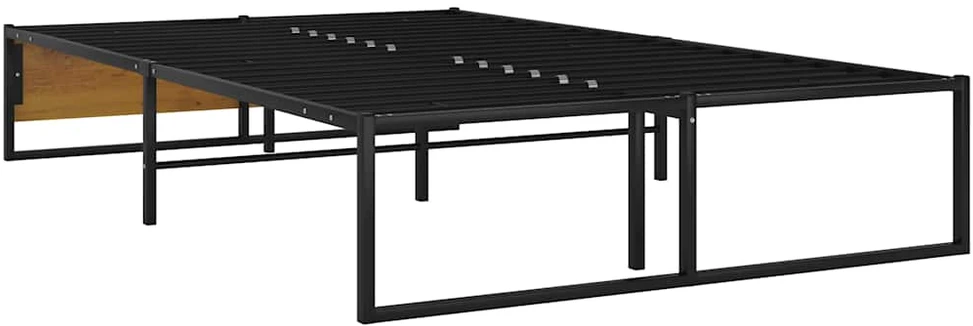 Lovos rėmas, juodos spalvos, 120x200cm, metalas