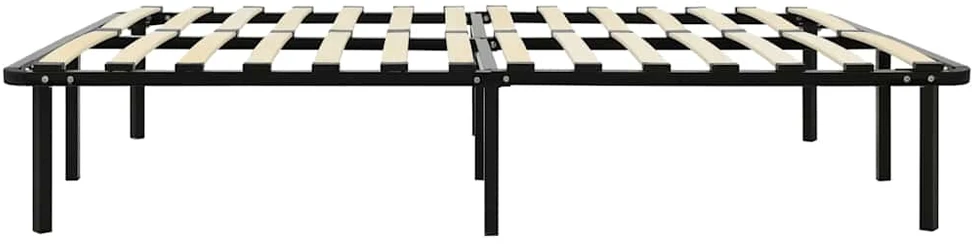 Lovos rėmas, juodos spalvos, 140x200cm, metalas