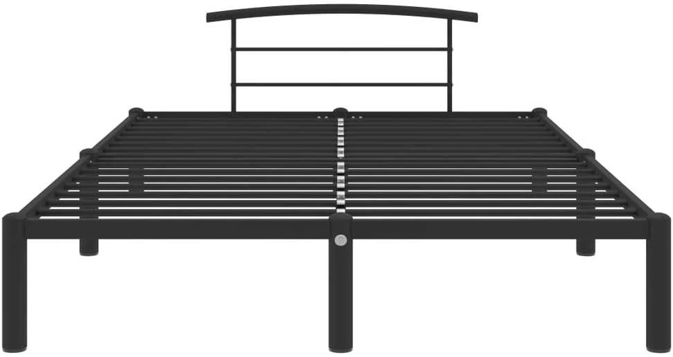 Lovos rėmas, juodos spalvos, 160x200cm, metalas