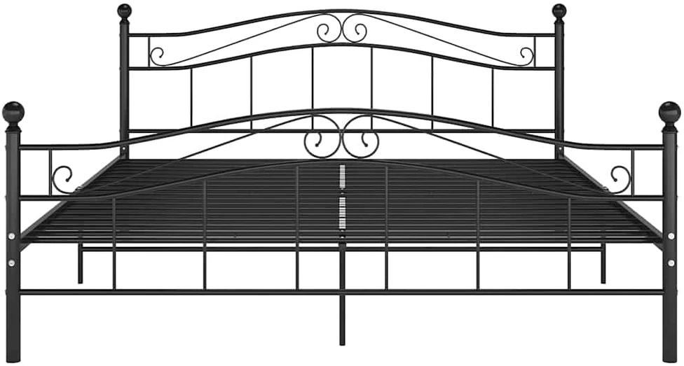 Lovos rėmas, juodos spalvos, 160x200cm, metalas