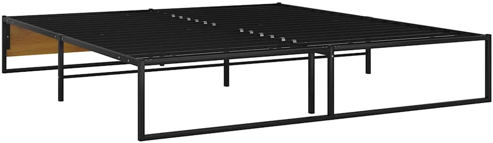 Lovos rėmas, juodos spalvos, 160x200cm, metalas