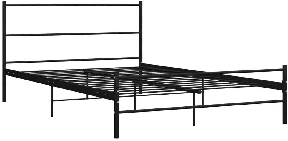 Lovos rėmas, juodos spalvos, 160x200cm, metalas