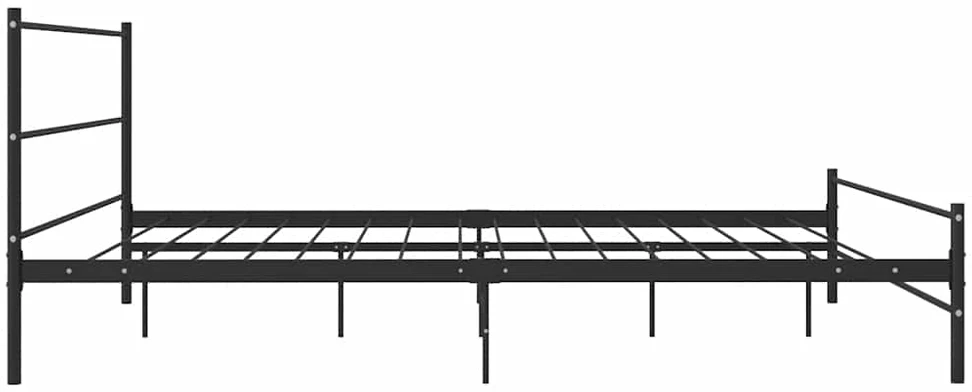 Lovos rėmas, juodos spalvos, 180x200cm, metalas