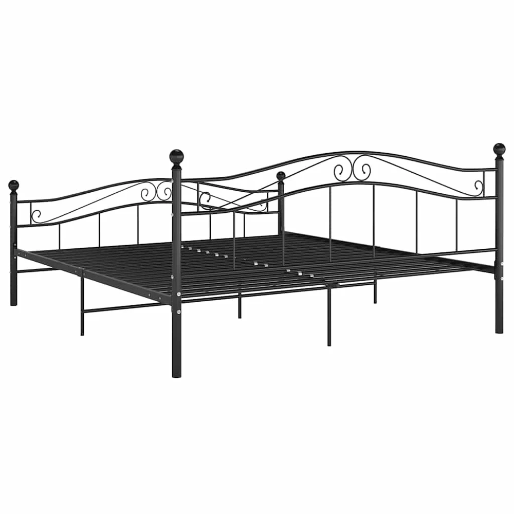 Lovos rėmas, juodos spalvos, 200x200cm, metalas
