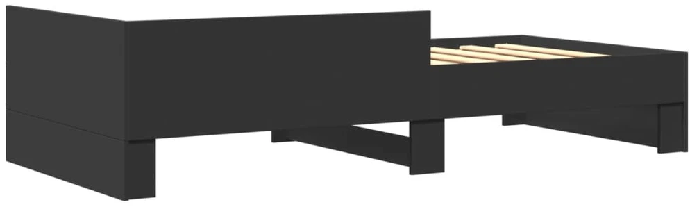 Lovos rėmas, juodos spalvos, 75x190cm, apdirbta mediena