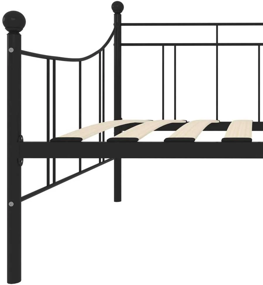 Lovos rėmas, juodos spalvos, 90x200cm, metalas