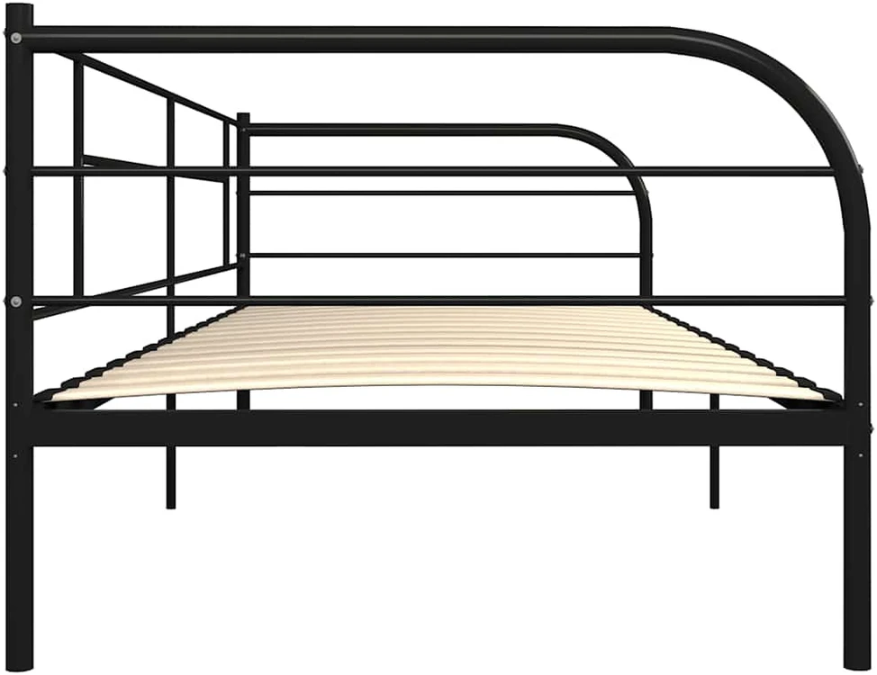Lovos rėmas, juodos spalvos, 90x200cm, metalas