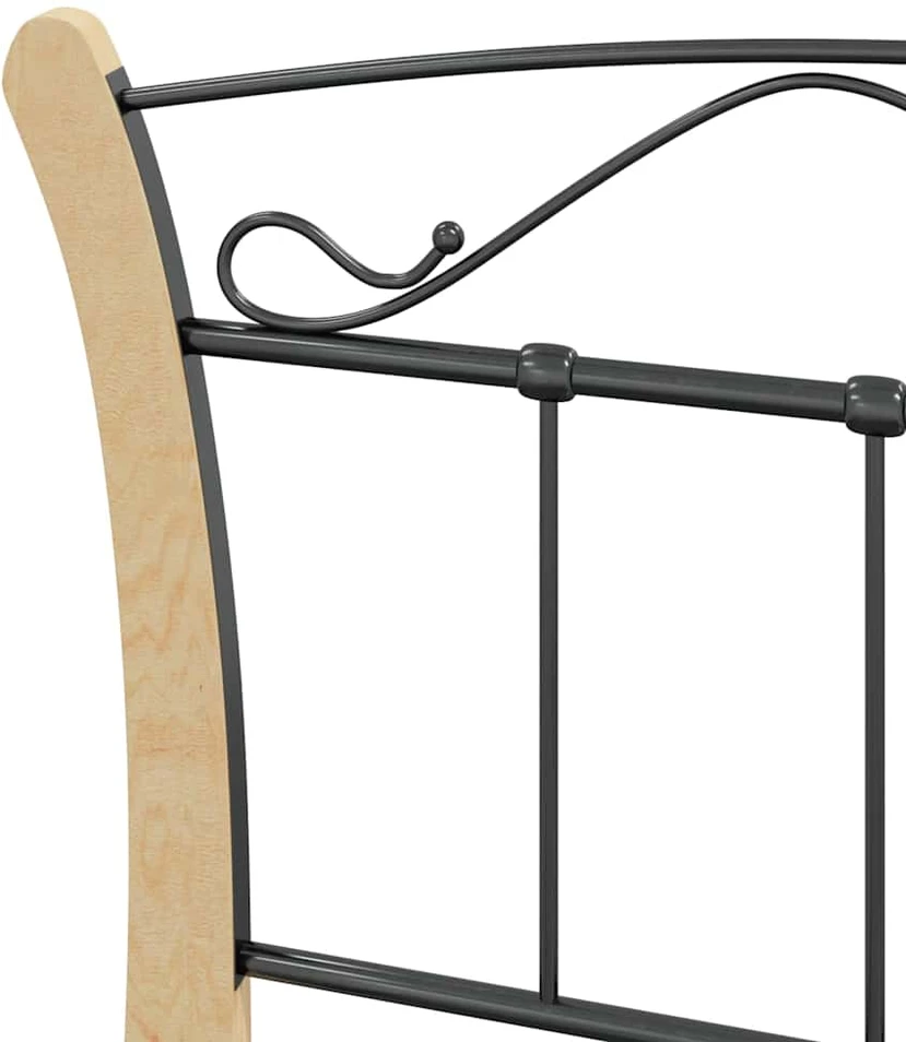 Lovos rėmas, juodos spalvos, 90x200cm, metalas