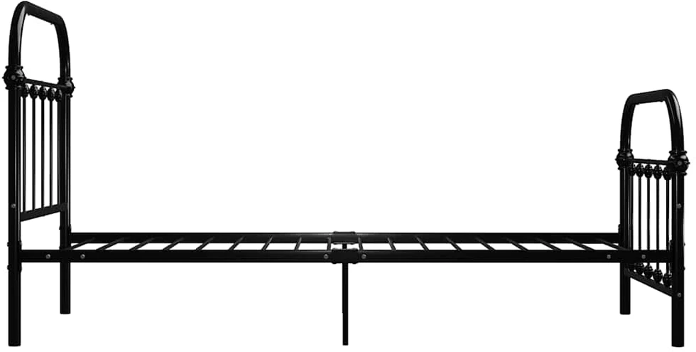 Lovos rėmas, juodos spalvos, 90x200cm, metalas