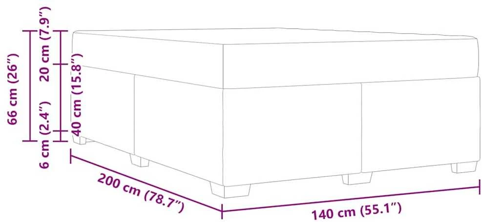Lovos rėmas Juoda 140 x 200 cm audinys