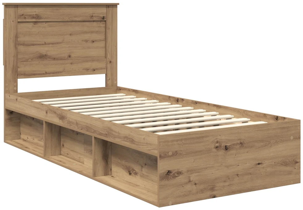 Lova Lovos rėmas Meistrų ąžuolas 75 x 190 cm Kietos pušies mediena