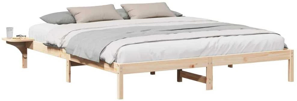 Lovos rėmas Natūrali 200 x 200 cm Kietos pušies mediena